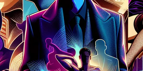 A vibrant movie poster featuring Xu Jinjian amidst a neon-lit Hong Kong cityscape, symbolizing his diverse film career.